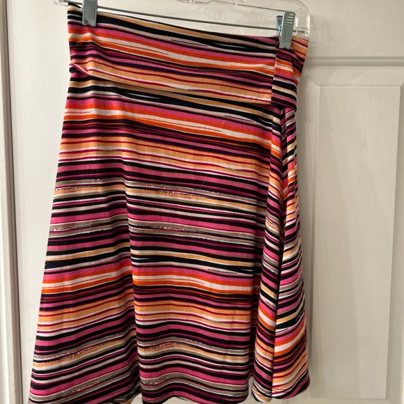 Dresses & Skirts - Orange and Black Knee-Length A-Line Skirt